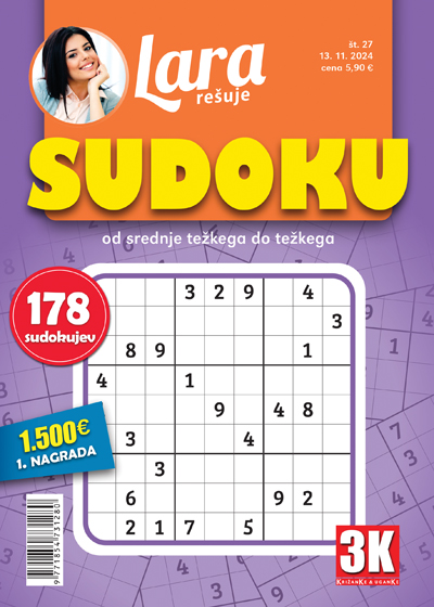 Lara rešuje sudoku