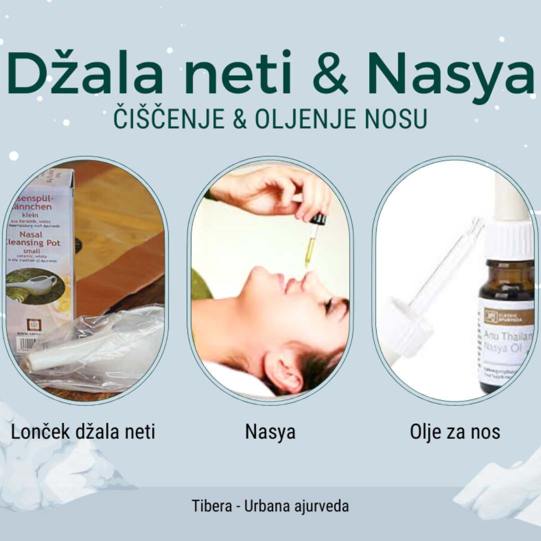 Džala neti & Nasya : Ajurvedski praksi čiščenja in oljenja nosu