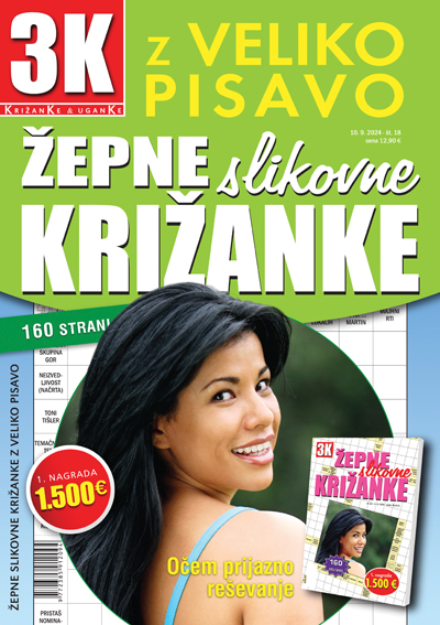 Žepne slikovne križanke  z veliko pisavo