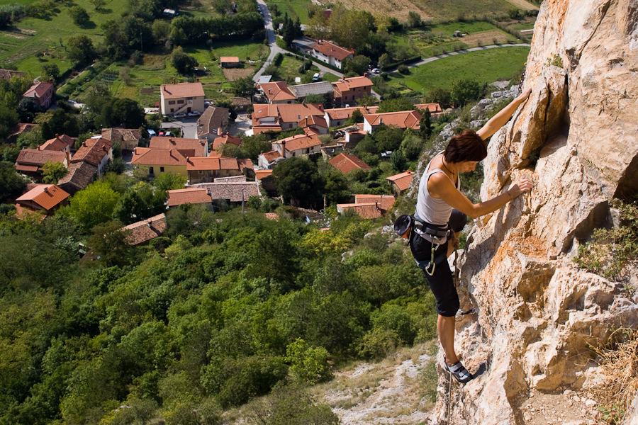 Free climbing Osp Slovenia Istra