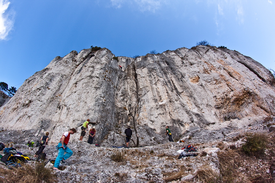 Črni Kal free climbing Istria Slovenia