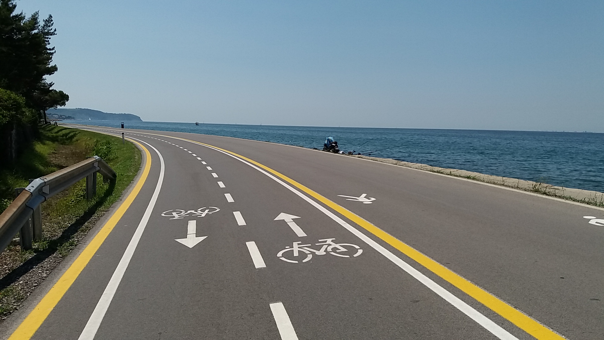 Bike path coast Slovenija