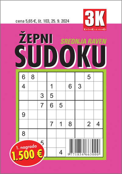 Žepni sudoku srednja raven